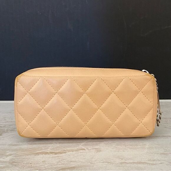 CHANEL CC Cambon line leather pouch Beige/orange - Picture 3 of 15
